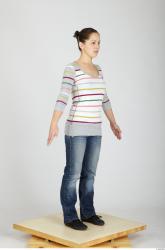 Whole Body Woman Casual Slim Studio photo references